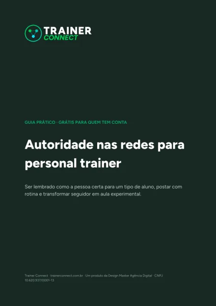 Capa do e-book Autoridade nas redes para personal trainer