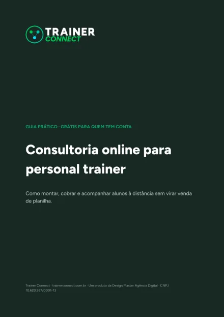 Capa do e-book Consultoria online para personal trainer